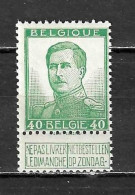 121V6** Sans Pied Au N De NE  - Variété VARIBEL - MNH** - LOOK!!!! - 1901-1930