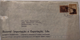 1971 BUSANAL EXPORTERS & IMPORTERS ESTORIL  PORTUGAL  AIRMAIL COVER  TO  MORGANTOWN U.S.A - Covers & Documents