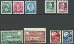 WÜRTTEMBERG 44-52 , 1949, 4 Postfrische Prachtsätze, Mi. 91.- - Altri & Non Classificati