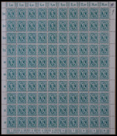AMERIK. U. BRITISCHE ZONE 25A , 1945, 16 Pf. Dunkelgrünblau, Gezähnt L 11, Im Bogen (100), Postfrisch, Pracht - Autres & Non Classés