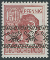 AMERIK. U. BRITISCHE ZONE 49Ia , 1948, 60 Pf. Braunkarmin Bandaufdruck, Postfrisch, Pracht, Gepr. Schlegel, Mi. 110.- - Autres & Non Classés