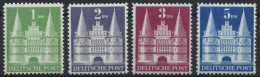 AMERIK. U. BRITISCHE ZONE 97-100I , 1948, 1 - 5 DM Flache Treppe, 4 Prachtwerte, Mi. 175.- - Autres & Non Classés