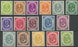 BUNDESREPUBLIK 123-38 , 1951, Posthorn, Postfrischer Prachtsatz, Mi. 2200.- - Other & Unclassified