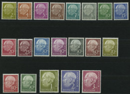 BUNDESREPUBLIK 177-96 , 1954, Heuß, Prachtsatz, Mi. 280.- - Unused Stamps