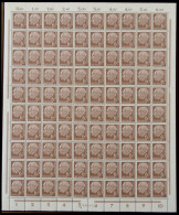 BUNDESREPUBLIK 180 , 1954, 6 Pf. Heuss Im Bogen (100) Mit HAN 15216.54 2, Postfrisch, Pracht - Andere & Zonder Classificatie