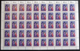 BUNDESREPUBLIK 1626KB , 1992, 100 Pf. Amateurtheater Im Bogen (50) Mit Abart Blauer Punkt Links Neben Dem Kopfschatten ( - Unused Stamps