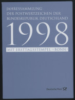 JAHRESSAMMLUNGEN Js 6 BrfStk, 1998, Jahressammlung, Pracht, Mi. 130.- - Other & Unclassified