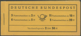 MARKENHEFTCHEN MH 2c , 1955, Markenheftchen Heuss Peligom Klebt Alles, Postfrisch, Pracht, Mi. 260.- - Otros & Sin Clasificación