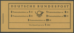 MARKENHEFTCHEN MH 4YI , 1960, Markenheftchen Heuss Lieg. Wz., Erstauflage, Postfrisch, Pracht, Mi. 120.- - Autres & Non Classés