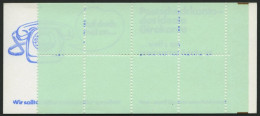 MARKENHEFTCHEN VJ-MH 20c , 1974, Versuchs-Markenheftchen Unfallverhütung, 4. Deckelseite: Bei Adressen Ortsangabe Zuerst - Altri & Non Classificati
