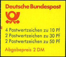 ZUSAMMENDRUCKE MH 22ak , 1987, Markenheftchen Burgen Und Schlösser, 2. Deckelseite: Blaue Mauritius, Mit Zählbalken, Pra - Otros & Sin Clasificación