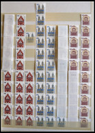 ROLLENMARKEN 1623-1746 , 1992-94, Sehenswürdigkeiten: 450, 200, 500, 41, 700 Und 550 Pf. In 5er- Bzw. 11er-Streifen, Pra - Roulettes