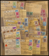 LOTS 1953/4, Partie Von 27 Paketkarten Mit Verschiedenen Frankaturen, Dabei Auch Bessere Einzel- Mehrfachfrankaturen Und - Other & Unclassified