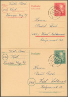 GANZSACHEN P So 1/2 BRIEF, 1949, Bundestag, Je Mit Ersttagsstempel, Pracht - Altri & Non Classificati