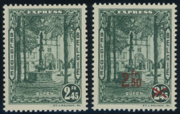 BELGIEN 304,325 , 1931/2, 2.45 Fr. Und 2.50 Fr. Auf 2.45 Fr. Eilmarke, Postfrisch, 2 Prachtwerte, Mi. 120.- - Autres & Non Classés