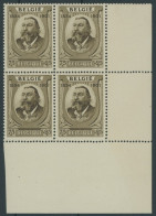 BELGIEN 377 VB , 1934, 75 C. Benoit Im Unteren Rechten Eckrandviererblock, Postfrisch, Pracht, Mi. 68.- - Other & Unclassified