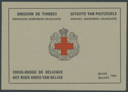 BELGIEN MH I , 1953, 2 Fr. Rotes Kreuz Im Markenheftchen, Oberer Heftchenblatttext In Französisch, Pracht, Mi. 80.- - Autres & Non Classés