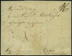 DÄNEMARK 1833, Brief Mit Inhalt Von Kopenhagen Nach Itzehoe, Handschriftlich Frey Und Rückseitiges Lacksiegel, Pracht - Oblitérés