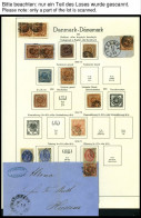 SAMMLUNGEN, LOTS O, Fast Nur Gestempelte Sammlung Dänemark Von 1851-1958 Mit Diversen Mittleren Werten, Feinst/Pracht, B - Autres & Non Classés