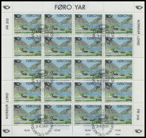 FÄRÖER 219/20KB O, 1991, Tourismus In Kleinbogen, Pracht, Mi. 80.- - Autres & Non Classés