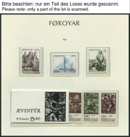 FÄRÖER , 1975-2000, Komplette Sammlung Färöer Auf Leuchtturm Falzlosseiten, Pracht, Mi. 635.- - Sonstige & Ohne Zuordnung