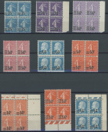 FRANKREICH 200-10 VB , 1926/7, Freimarken In Viererblocks, Postfrischer, Prachtsatz, Mi. (88.-) - Altri & Non Classificati