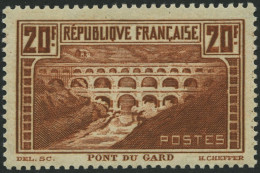 FRANKREICH 242C , 1931, 20 Fr. Brücke über Den Gard, Gezähnt K 13, Type IIB, Pracht, Mi. 500.- - Other & Unclassified