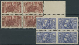 FRANKREICH 324/5 VB , 1936, Jaures In Viererblocks, Pracht, Mi. 100.- - Other & Unclassified