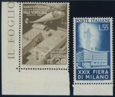 ITALIEN 830/1 , 1951, Mailänder Messe, Postfrisch, Pracht, Mi. 110.- - Ohne Zuordnung