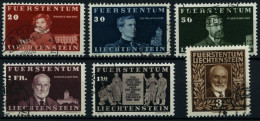 LIECHTENSTEIN 186-91 O, 1940, 100. Geburtstag, Prachtsatz, Mi. 220.- - Sonstige & Ohne Zuordnung