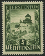 LIECHTENSTEIN 309 , 1952, 5 Fr. Vaduz, Pracht, Mi. 280.- - Andere & Zonder Classificatie