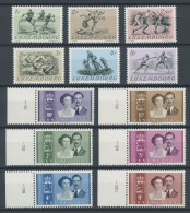 LUXEMBURG 495-500,505-10 , 1952, Olympische Sommerspiele Und Hochzeit Des Erbprinzen, 2 Postfrische Prachtsätze, Mi. 74. - Sonstige & Ohne Zuordnung