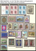 SAMMLUNGEN, LOTS , 1969-1987, Postfrischer Kompletter Sammlungsteil Auf Seiten, Prachterhaltung - Collections