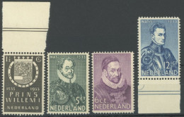 NIEDERLANDE 257-60 , 1933, 400. Geburtstag Von Wilhelm I., Postfrischer Prachtsatz, Mi. 65.- - Other & Unclassified