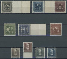 ÖSTERREICH 1918-1938 488-97 , 1926/8, Nibelungensage Und 10 Jahre Republik, 2 Postfrische Prachtsätze, Mi. 90.- - Altri & Non Classificati