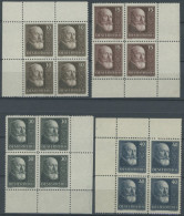 ÖSTERREICH 494-97 VB , 1928, 10 Jahre Republik In Eckrandviererblocks, Prachtsatz, Mi (240.-) - Altri & Non Classificati