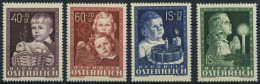 ÖSTERREICH 929-32 , 1949, Glückliche Kindheit, Prachtsatz, Fotobefund Babor, Mi. 80.- - Usati