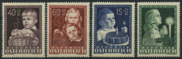 ÖSTERREICH 929-32 , 1949, Glückliche Kindheit, Prachtsatz, Mi. 80.- - Andere & Zonder Classificatie