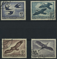 ÖSTERREICH 984-87 O, 1953, Vögel, Prachtsatz, Mi. 300.- - Usati