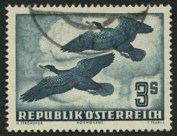 ÖSTERREICH 985 O, 1953, 3 S. Vögel, Pracht, Mi. 120.- - Andere & Zonder Classificatie