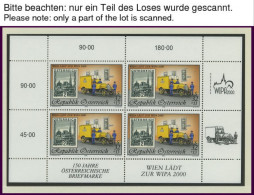 SAMMLUNGEN ,o , Sammlung Österreich Von 1991-2001 Im Lindner Falzlosalbum, Postfrisch überkomplett Mit Einigen Kleinboge - Sammlungen