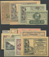 LOTS 1920, 12 Verschiedene Notgeldscheine, Meist Pracht - Sammlungen