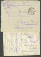 FELDPOST 1916, Armee-Verpflegungseinheiten: Feldpostbrief Und Fotokarte Mit Dienststempeln 2. FOURAGEZUG DER 2. K.T.D. B - Other & Unclassified