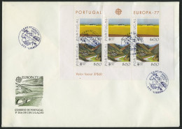PORTUGAL Bl. 20,23,27 BRIEF, 1977-79, Europa 3 Blocks Je Auf FDC, Pracht, Mi. 195.- - Other & Unclassified