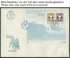 MADEIRA Bl. 1 BRIEF, 1980, Block 112. Jahrestag Der Ersten Markenausgaben, 390x Auf FDC`s, Fast Nur Pracht, Mi. 3900.- - Madeira