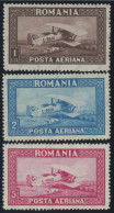 RUMÄNIEN 336-38X,Y , 1928, Flugpost, Beide Wz., 2 Postfrische Prachtsätze, Mi. 70.- - Andere & Zonder Classificatie