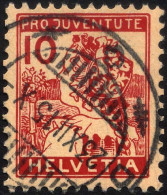 SCHWEIZ BUNDESPOST 129 O, 1915, 10 C. Pro Juventute, Pracht, Mi. 110.- - Gebruikt