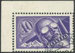 SCHWEIZ BUNDESPOST 182 O, 1923, 40 C. Flugpost, Praht, Mi. 65.- - Sonstige & Ohne Zuordnung