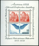 SCHWEIZ BUNDESPOST Bl. 4 , 1934, Block Aarau, Pracht, Mi. 75.- - Blokken