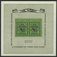 SCHWEIZ BUNDESPOST Bl. 10 , 1943, Block GEPH, Pracht, Mi. 75.- - Sonstige & Ohne Zuordnung